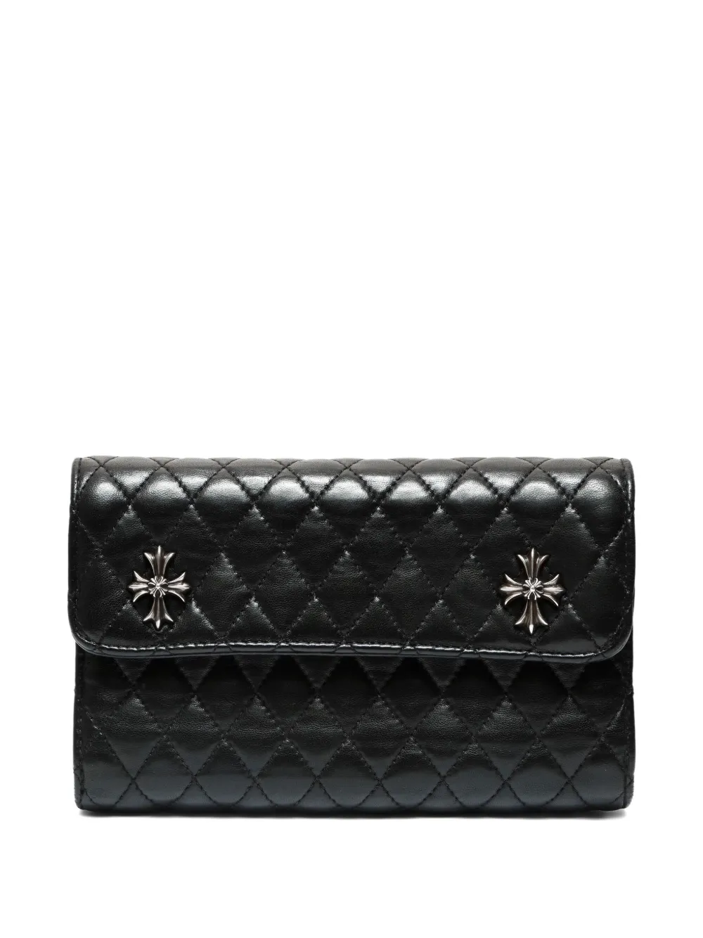 Chrome Hearts 2010s Cross 3 quilted snap trifold wallet | Hombre | Image 2