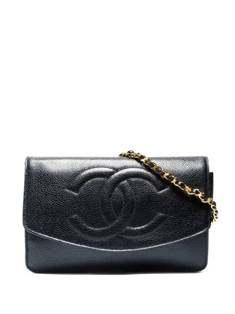 CHANEL Pre-Owned crossbody-taske med CC-mærke og kæde fra 1996-1997