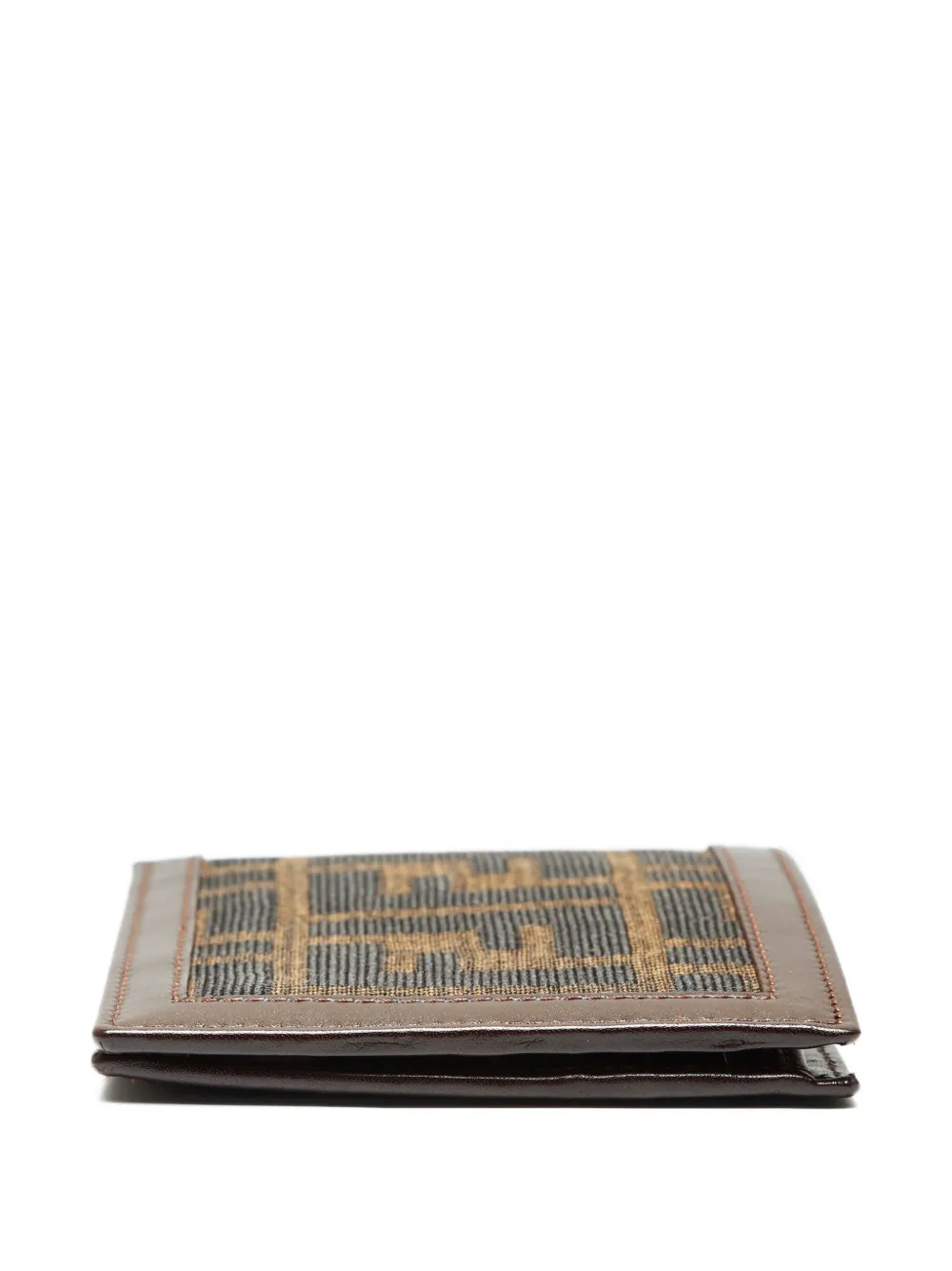 Pre-owned Fendi 1980-1990 Zucca Wallet In Brown