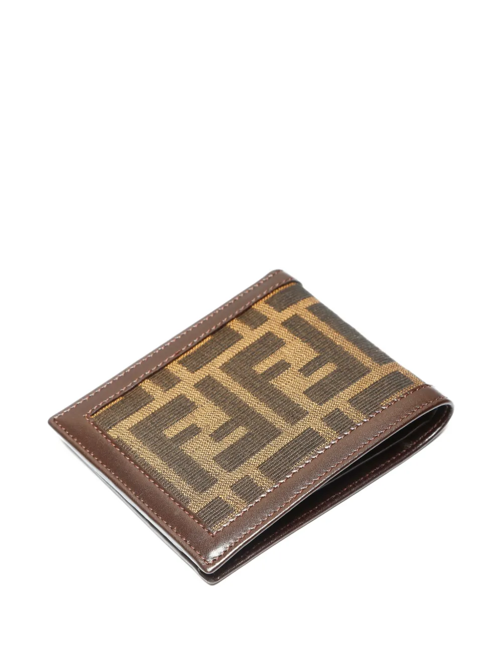 Pre-owned Fendi 1980-1990 Zucca Wallet In Brown