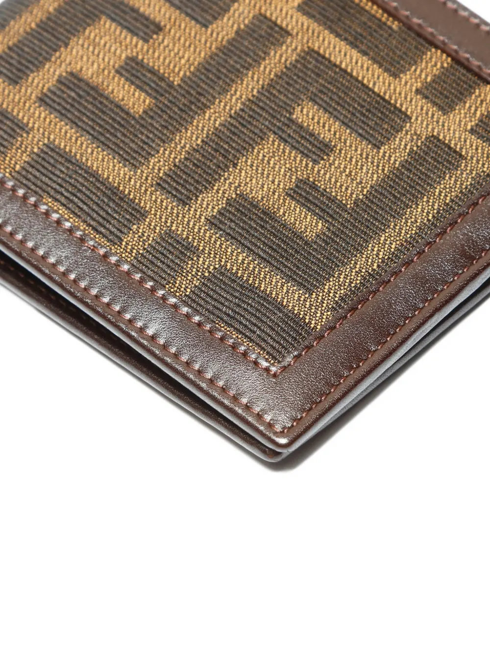 Pre-owned Fendi 1980-1990 Zucca Wallet In Brown