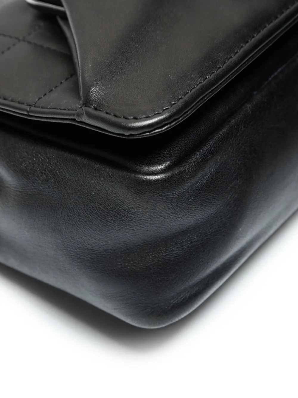 CHANEL Pre-Owned 2005-2006 Chocolate Bar gewatteerde schoudertas met ketting Zwart