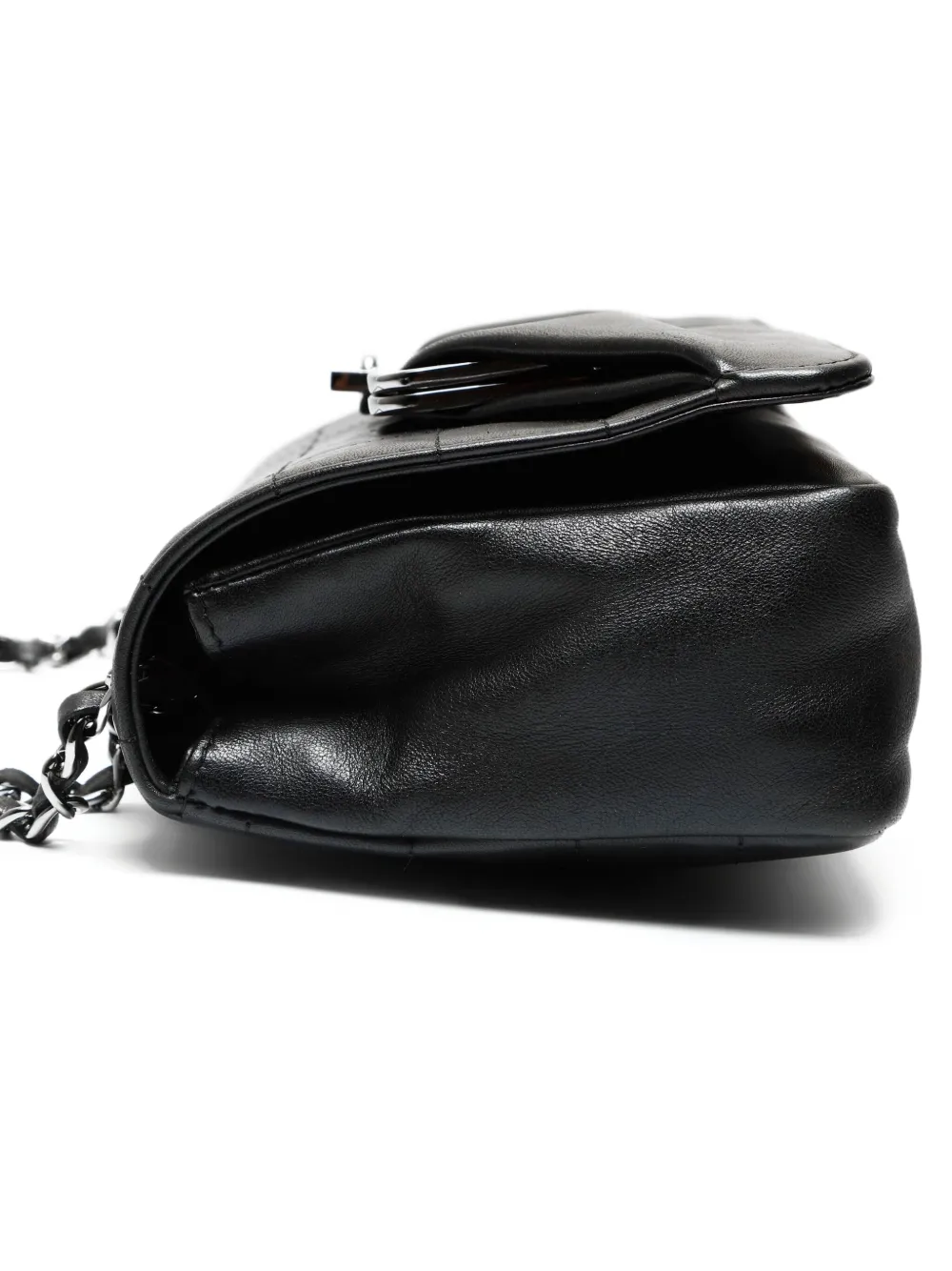 CHANEL Pre-Owned 2005-2006 Chocolate Bar gewatteerde schoudertas met ketting Zwart