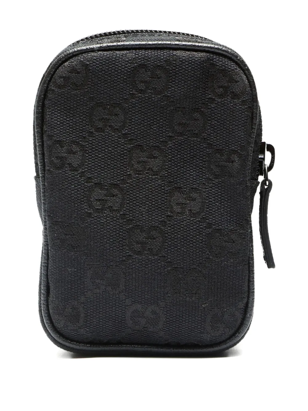 Pre-owned Gucci 2000-2015s Gg Canvas Cigarette Case In Black