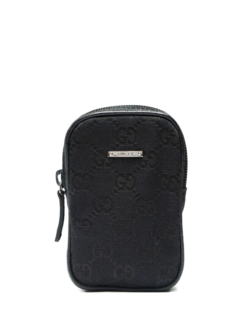 Pre-owned Gucci 2000-2015s Gg Canvas Cigarette Case In Black