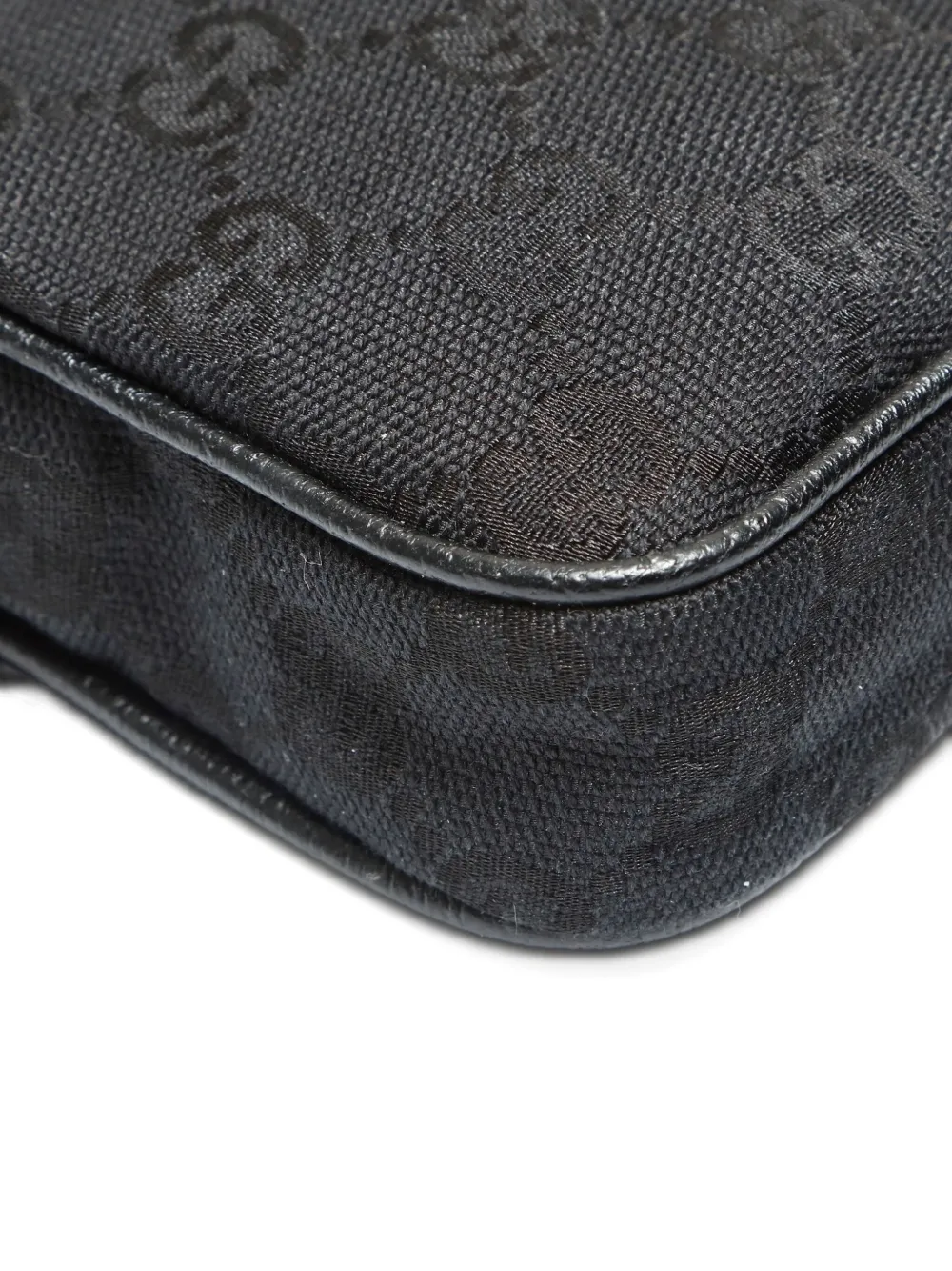 Pre-owned Gucci 2000-2015s Gg Canvas Cigarette Case In Black