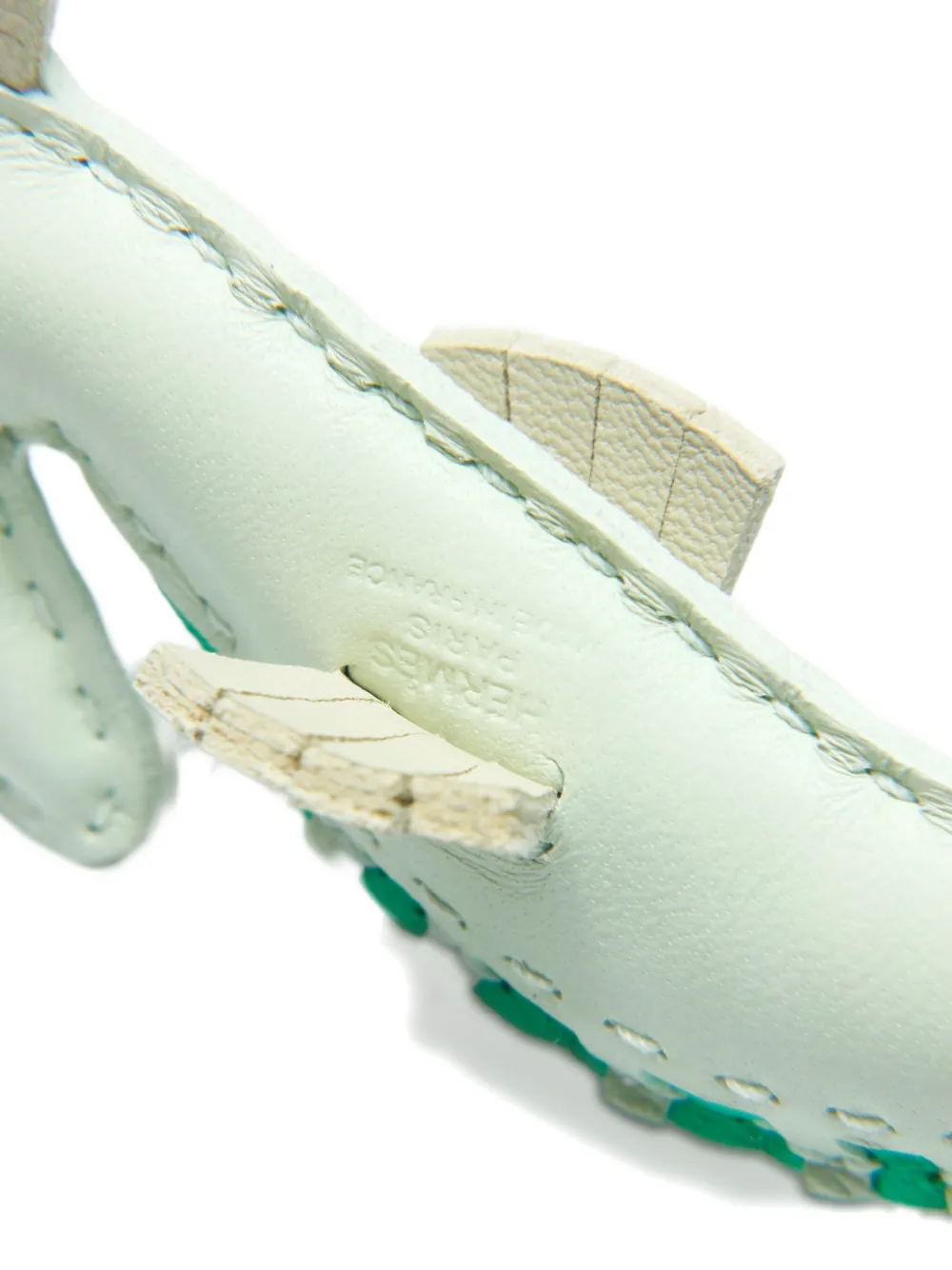 HERMES Pre-owned 2003 Seahorse Leather Charm In Neutral