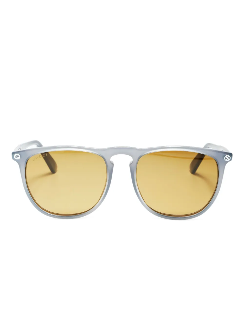 Gucci Pre-Owned 2000-2020s logo square-frame sunglasses | Grey | Image 1