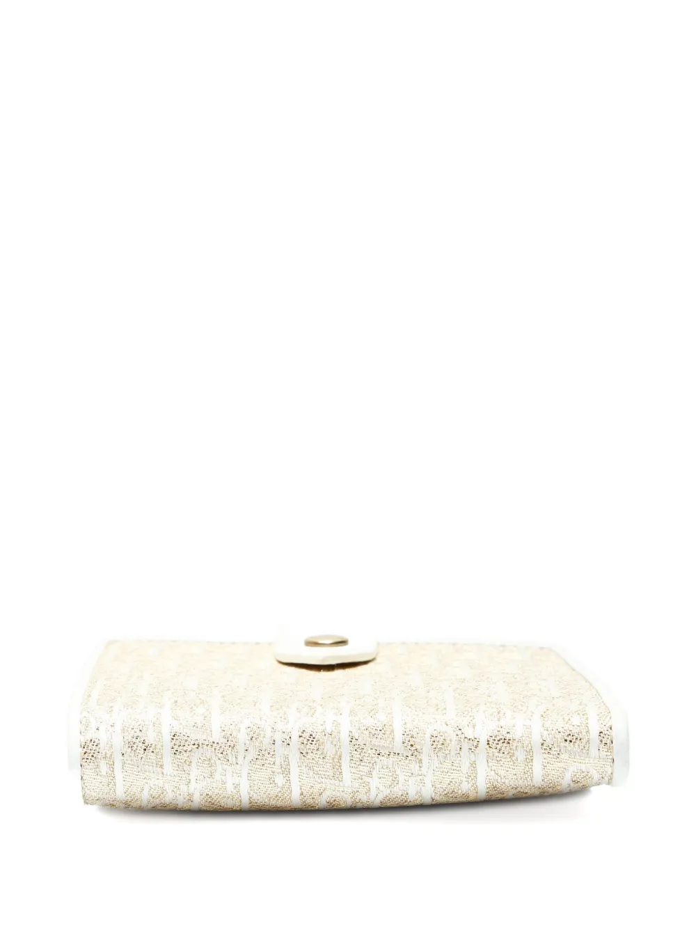 Pre-owned Dior 2000s Trotter-pattern Wallet In Neutral