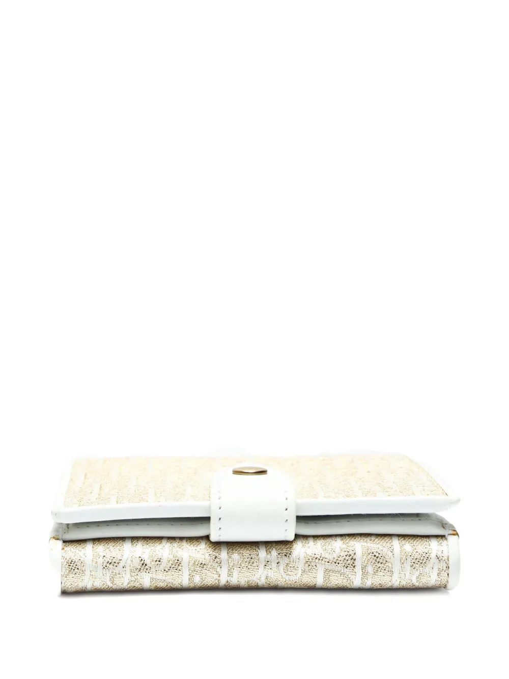 Pre-owned Dior 2000s Trotter-pattern Wallet In Neutral