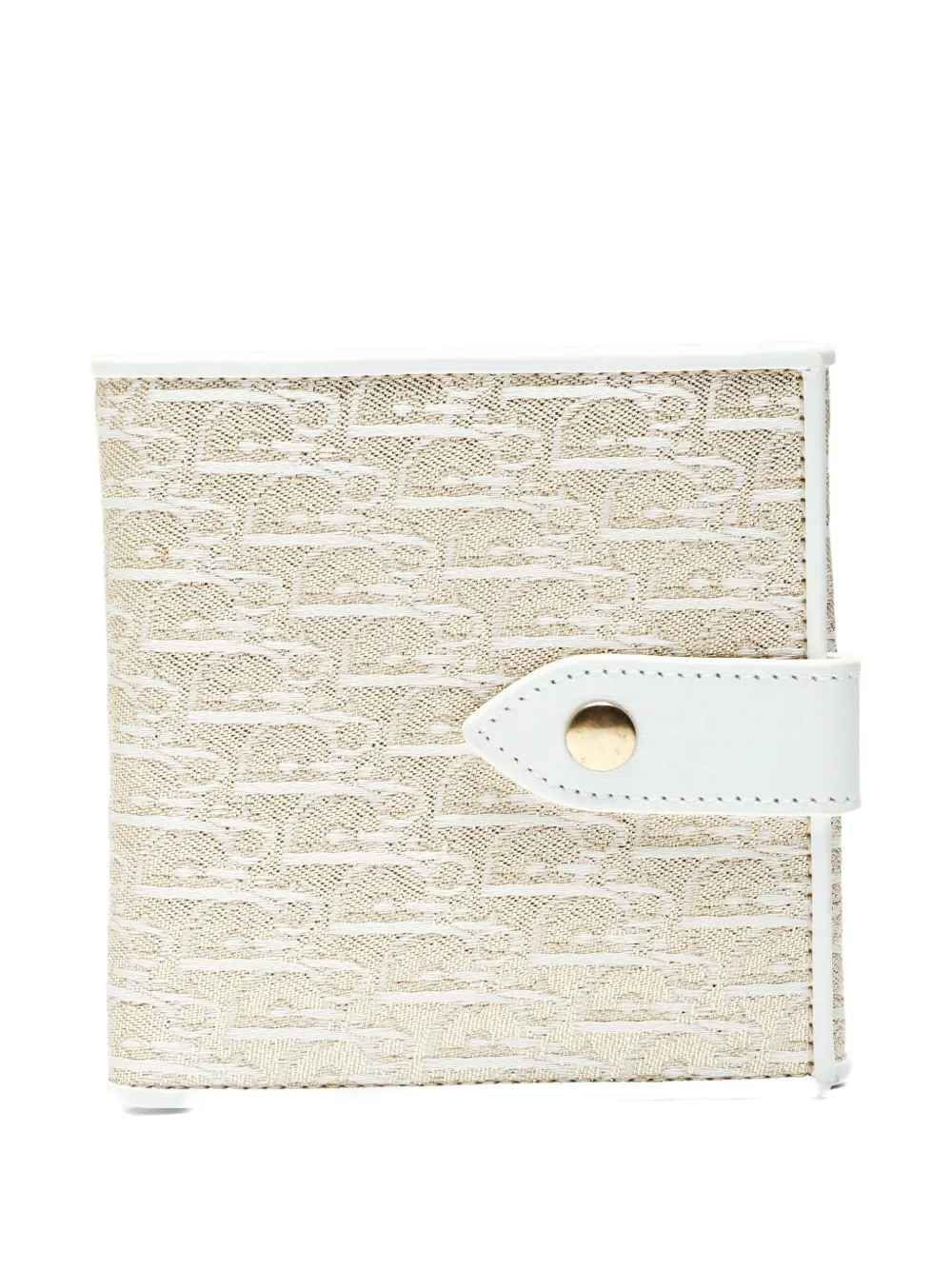 Pre-owned Dior 2000s Trotter-pattern Wallet In Neutral