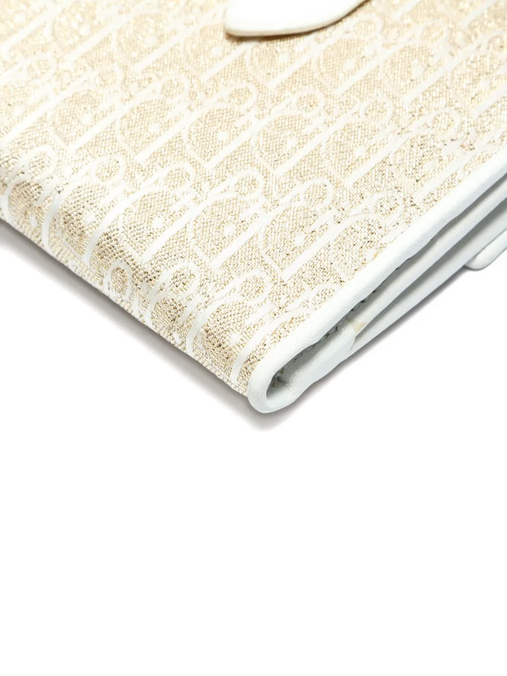 Pre-owned Dior 2000s Trotter-pattern Wallet In Neutral