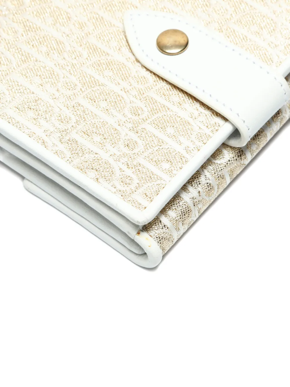 Pre-owned Dior 2000s Trotter-pattern Wallet In Neutral