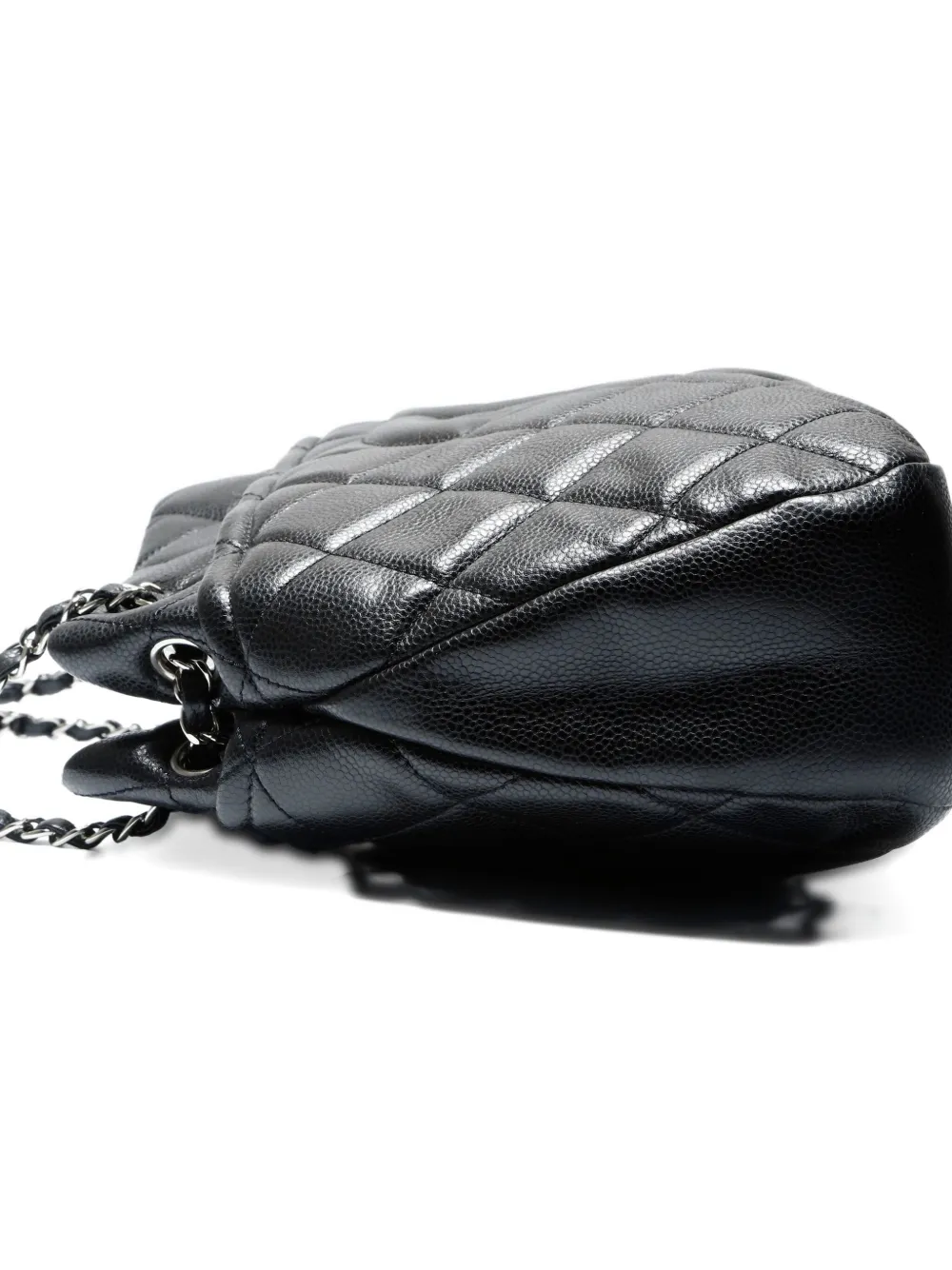 CHANEL Pre-owned 2013-2014 Timless Quilted-chain Shoulder Bag In Black