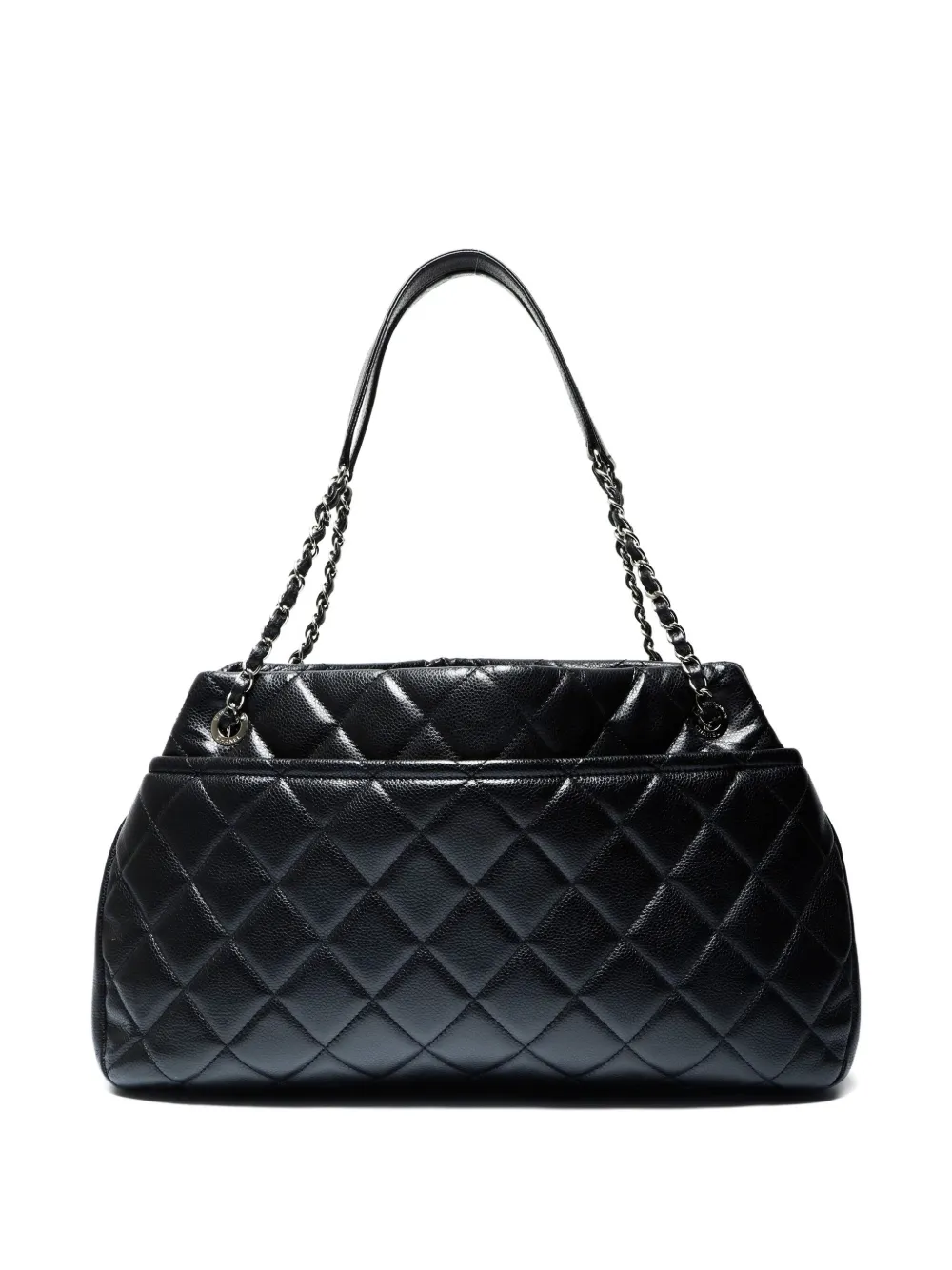 CHANEL Pre-Owned 2013-2014 Timless quilted-chain shoulder bag - Zwart
