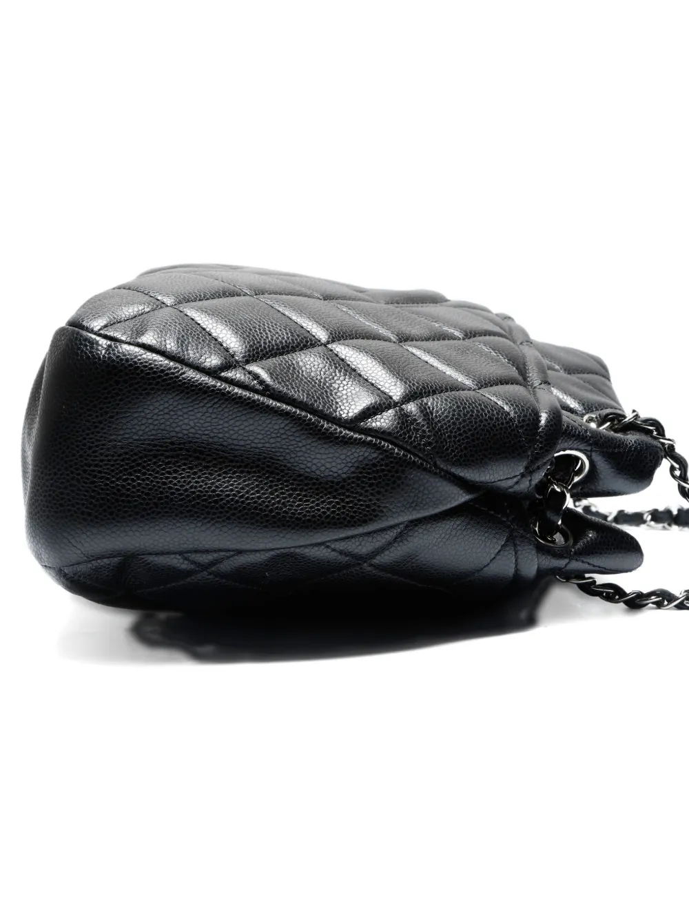 CHANEL Pre-owned 2013-2014 Timless Quilted-chain Shoulder Bag In Black