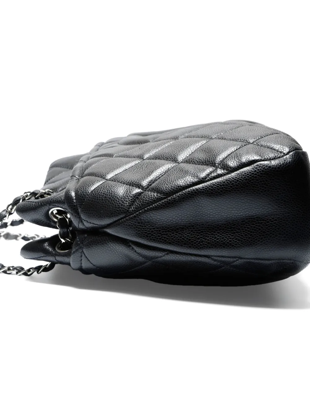 CHANEL Pre-Owned 2013-2014 Timeless gewatteerde schoudertas met ketting Zwart