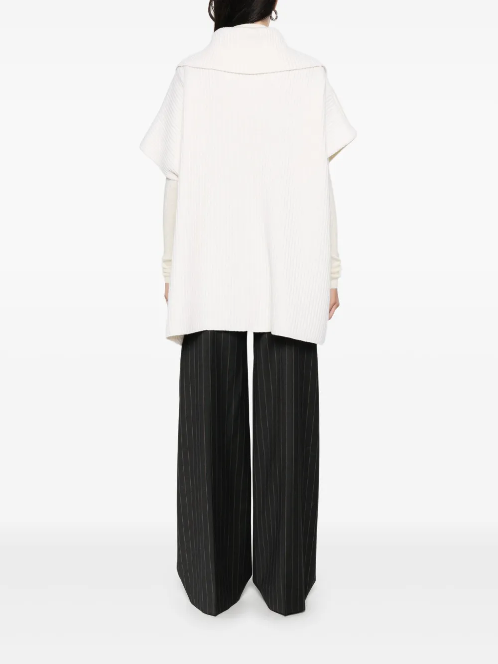 Gran Sasso Ribbed-collar Jacket In Neutral