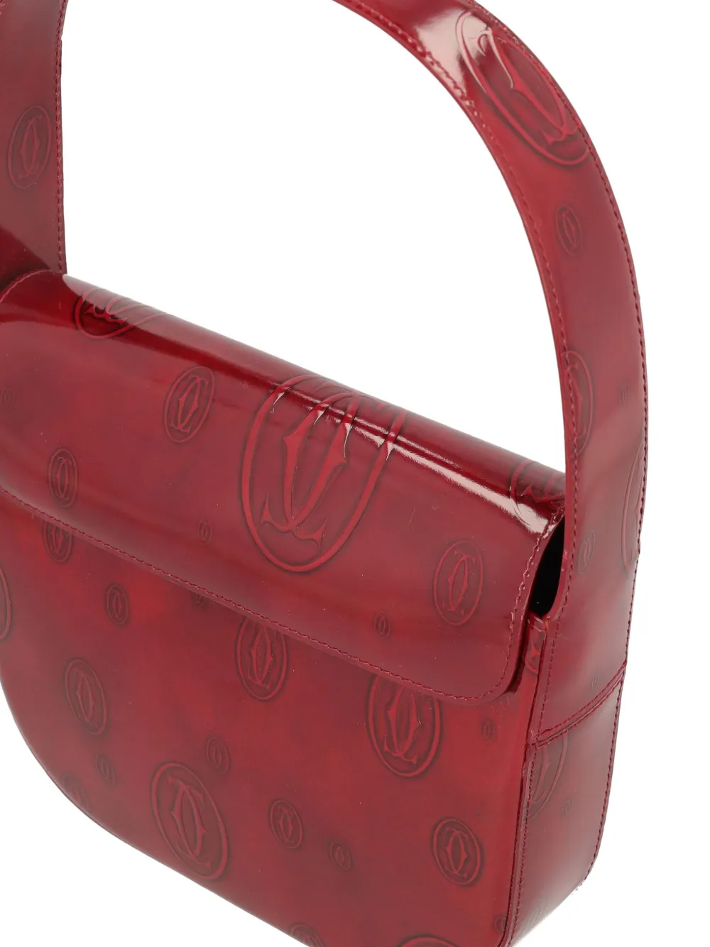 Pre-owned Cartier Happy Birthday Mini Tote Bag In Red