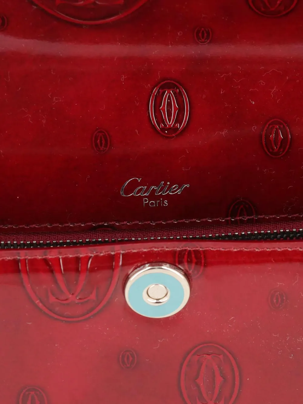 Pre-owned Cartier Happy Birthday Mini Tote Bag In Red