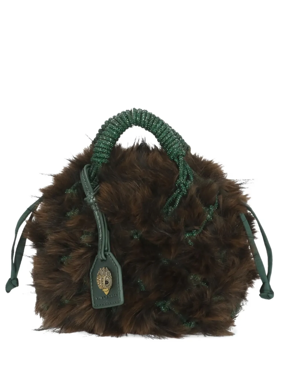 Kurt Geiger London small crystal-embellishment shoulder bag - Marrone