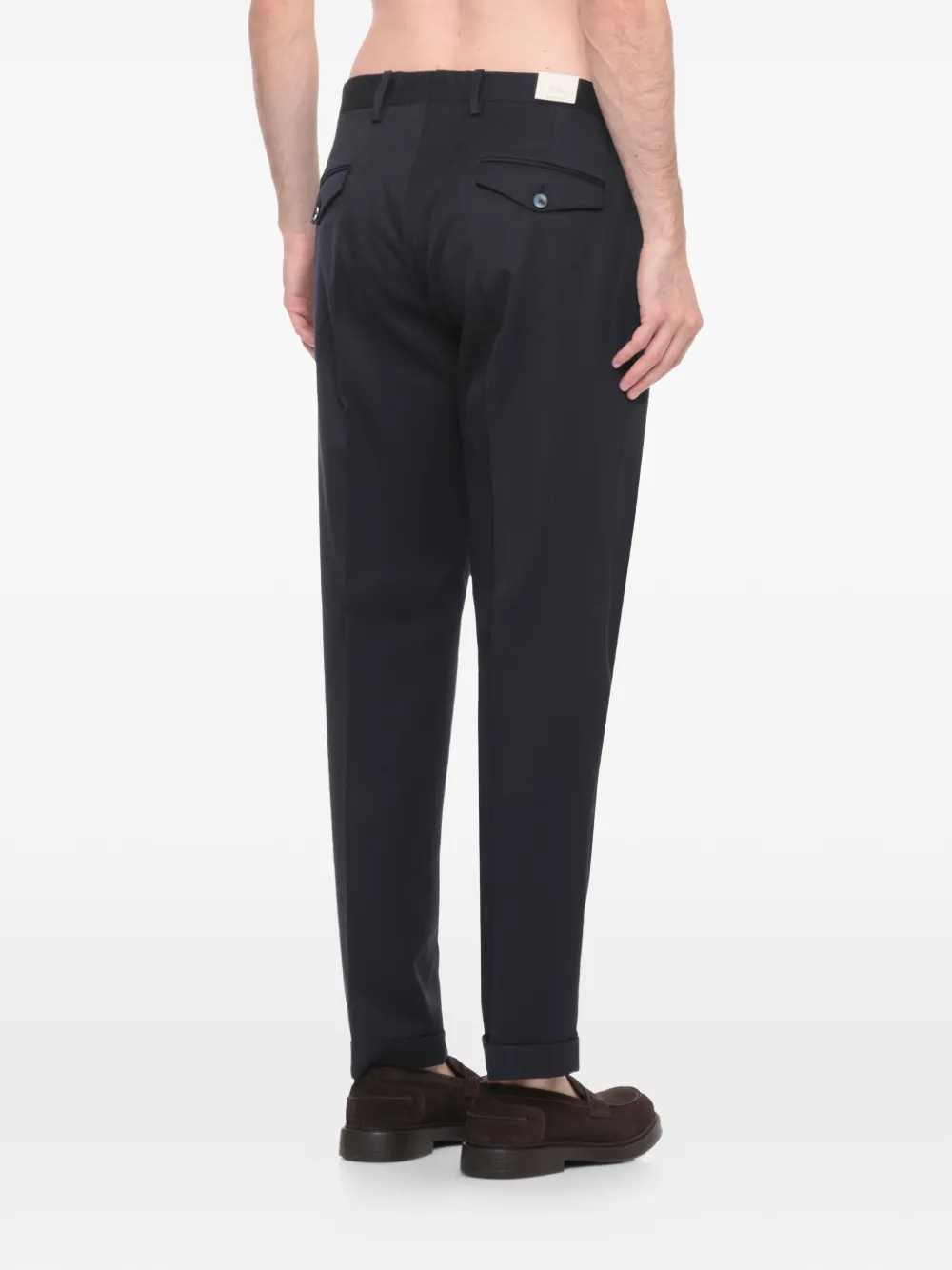 Briglia 1949 Geplooide broek met cuffs Blauw