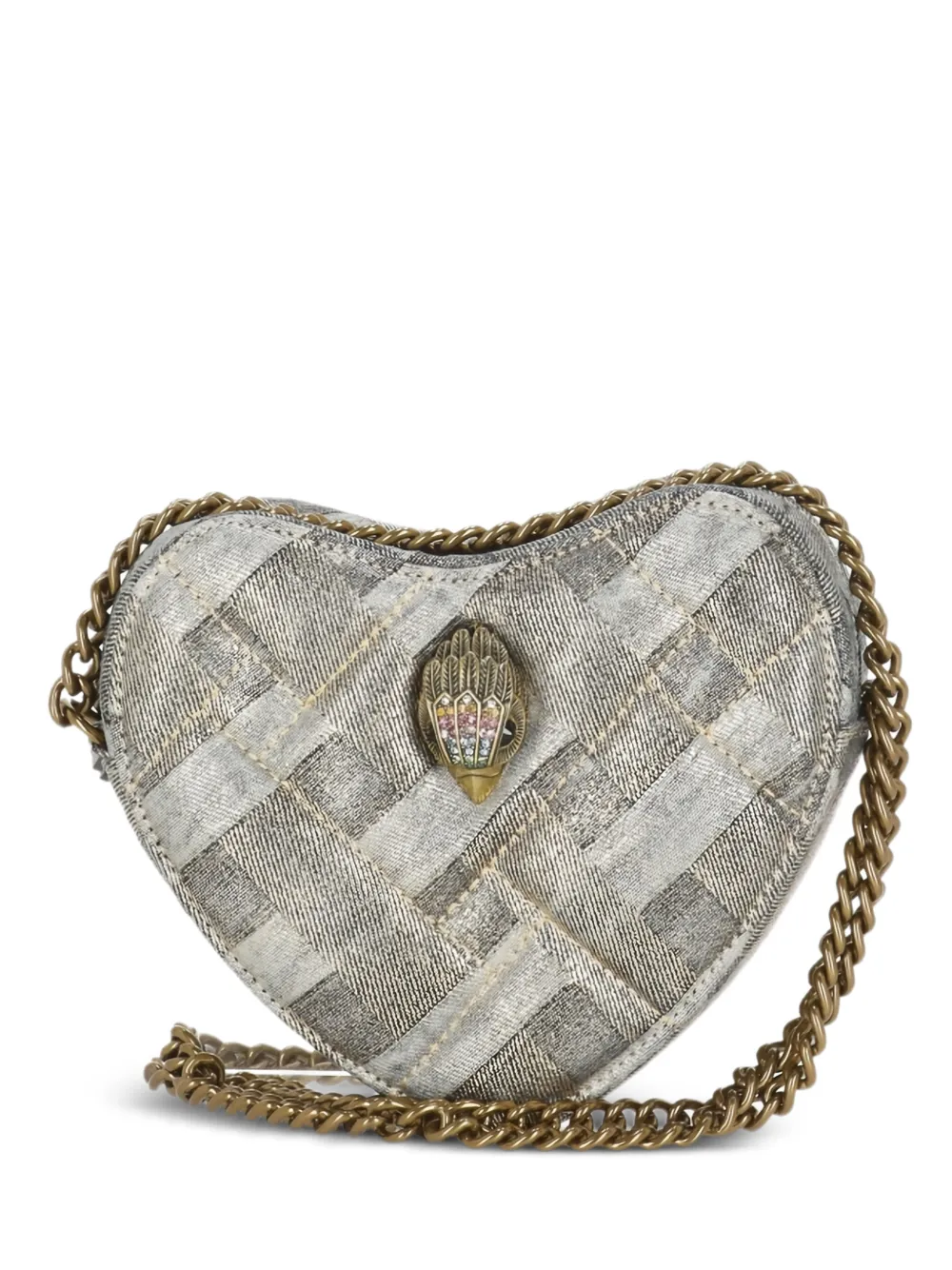 Kurt Geiger London quilted heart mini bag - Grey