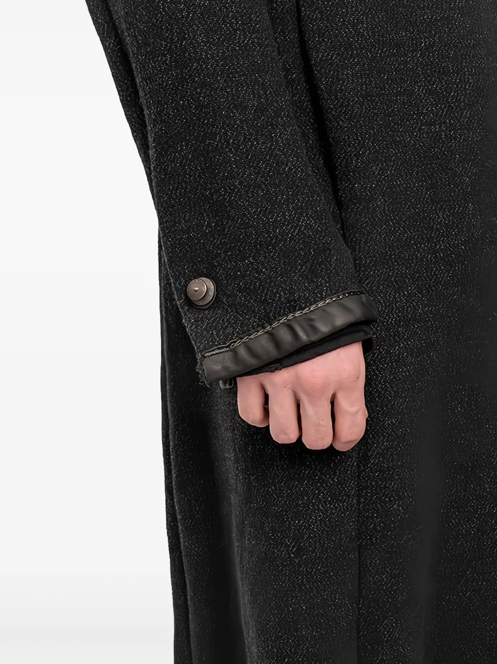 69 BY ISAAC SELLAM Jas met drukknoopsluiting Grijs