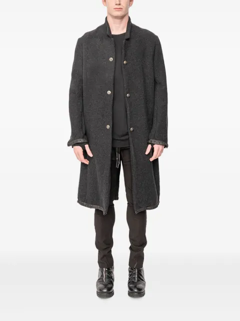 69 BY ISAAC SELLAM abrigo largo con botones a presión