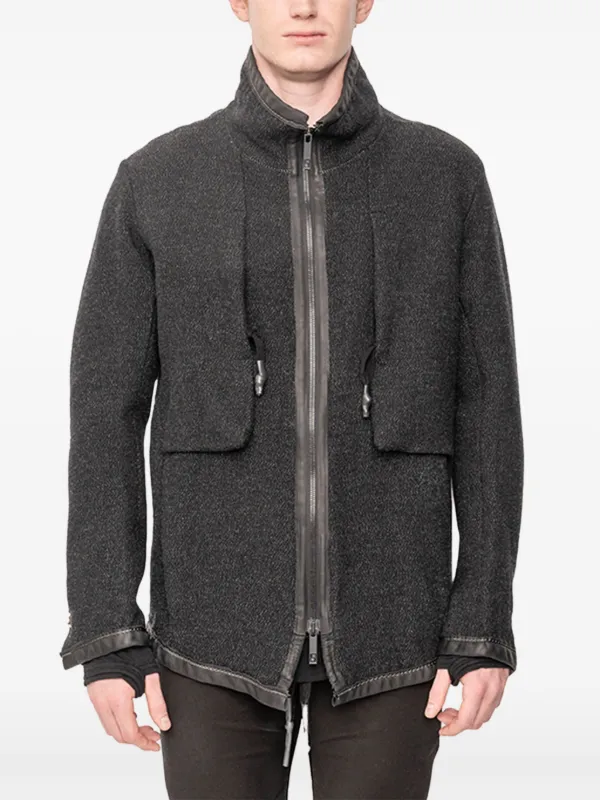 G&F SIZE36 ジャケット・アウター WOOL Jackets Zip – Marl Black | Jacket Ponte Full-Zip Wool Merino JACKT SPORTS ジャケット・アウター