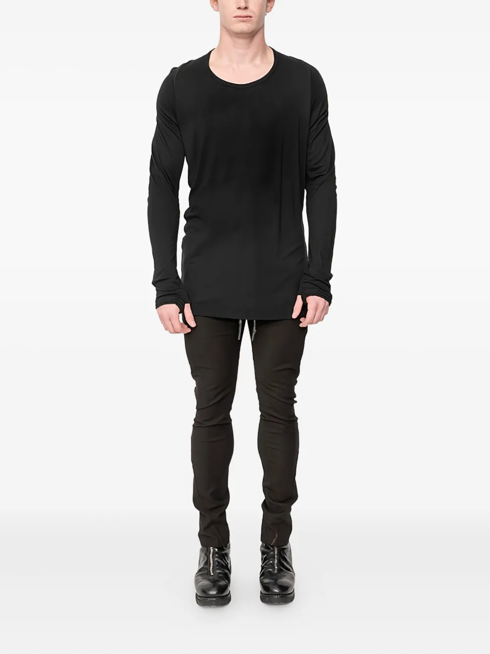 69 BY ISAAC SELLAM long-sleeve top - Zwart