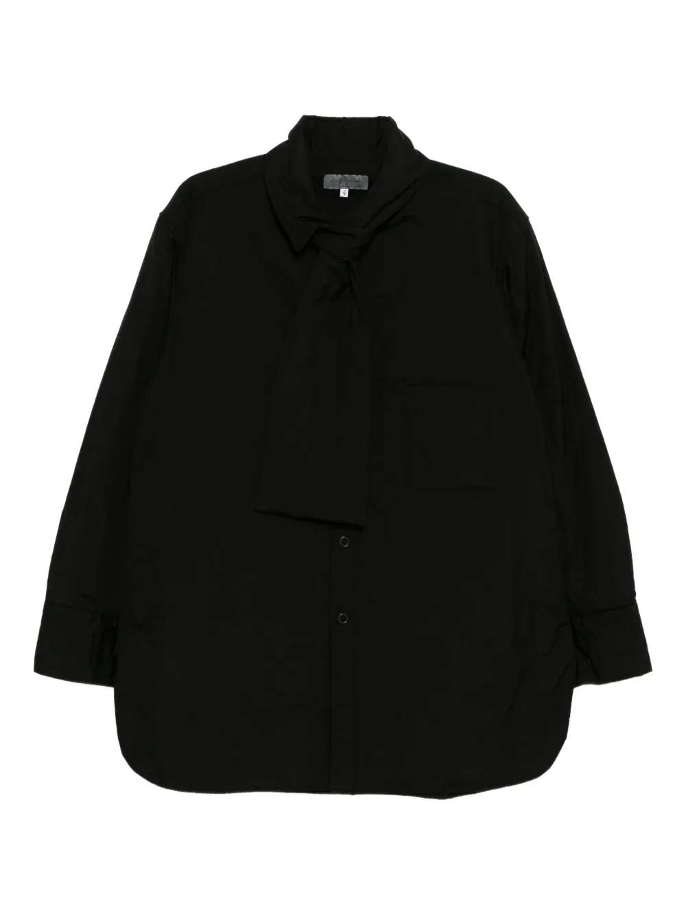Yohji Yamamoto broad stole padded jacket | Black | Image 1
