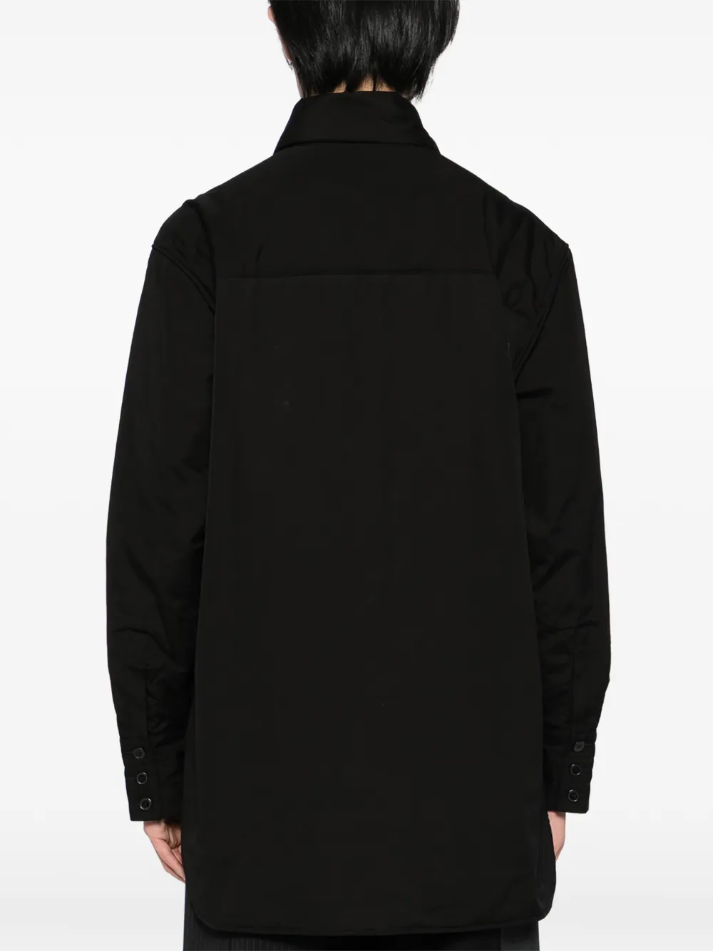 Yohji Yamamoto Broad Stole gewatteerd jack Zwart