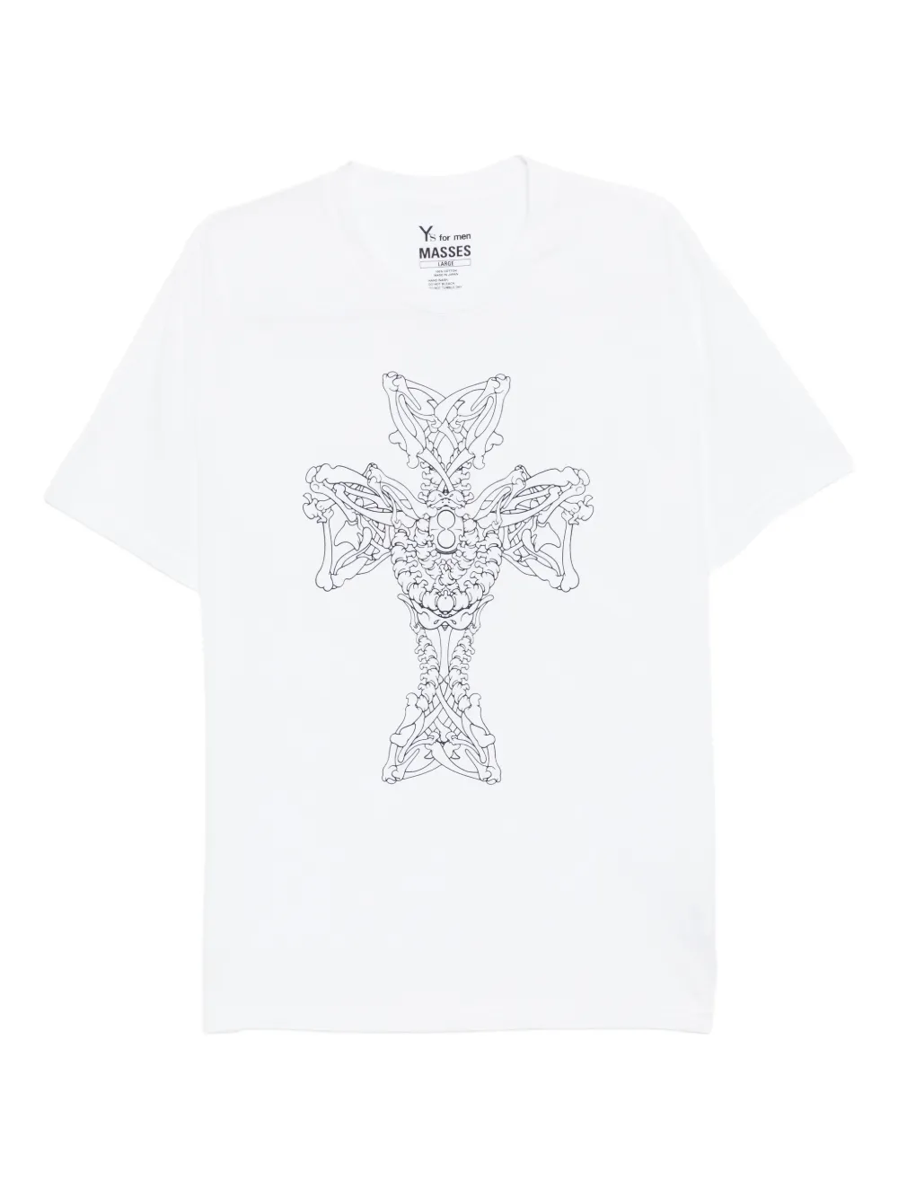 Yohji Yamamoto graphic-print cotton T-shirt - Bianco