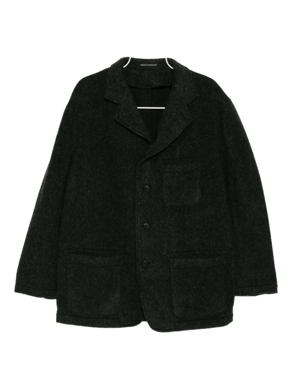 Yohji Yamamoto x MASSES herringbone wool jacket | Black | Image 1