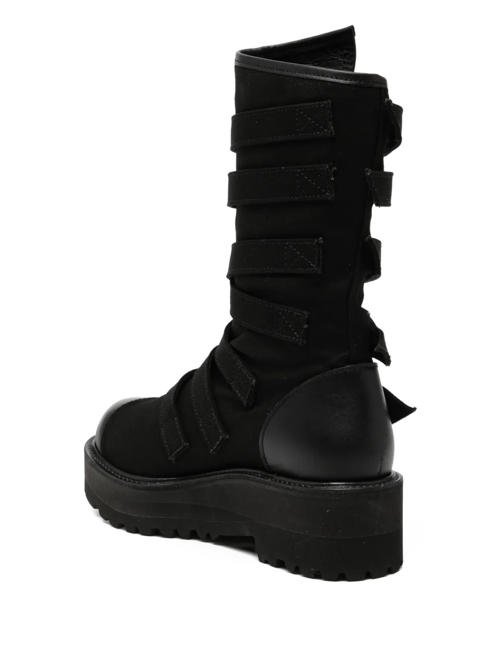 Yohji Yamamoto buckle boots Zwart