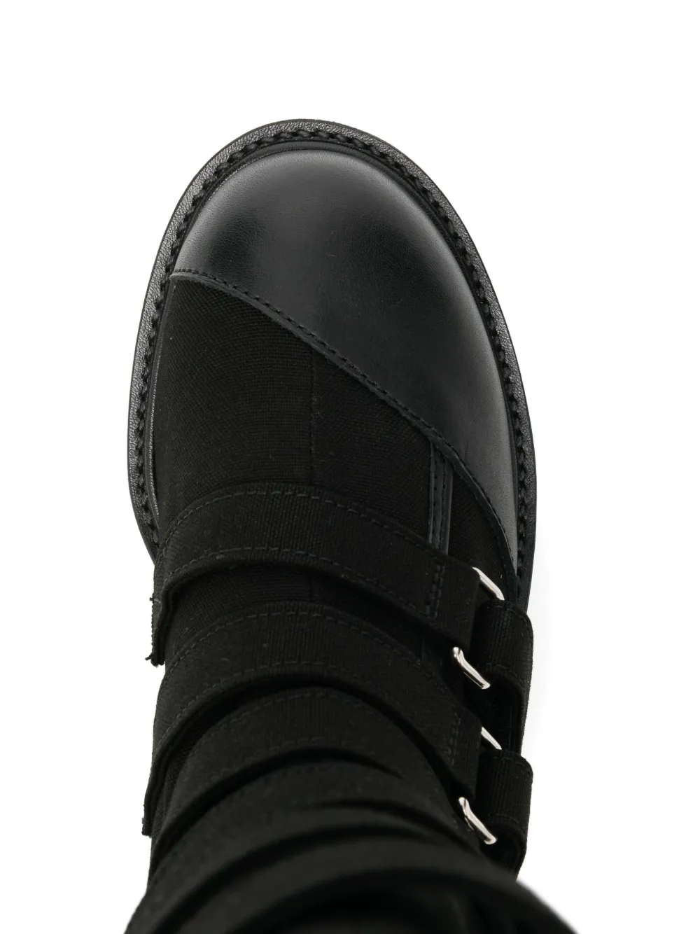 Yohji Yamamoto buckle boots Zwart