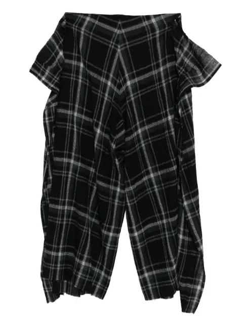 Limi Feu checked flared trousers 
