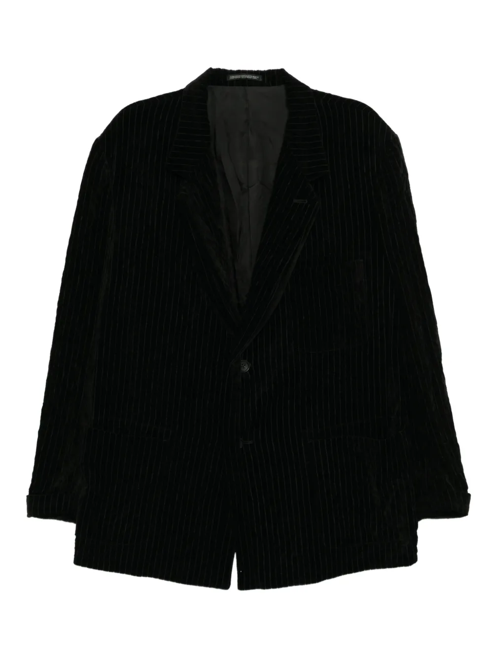 Yohji Yamamoto corduroy single-breasted jacket | Black | Image 1