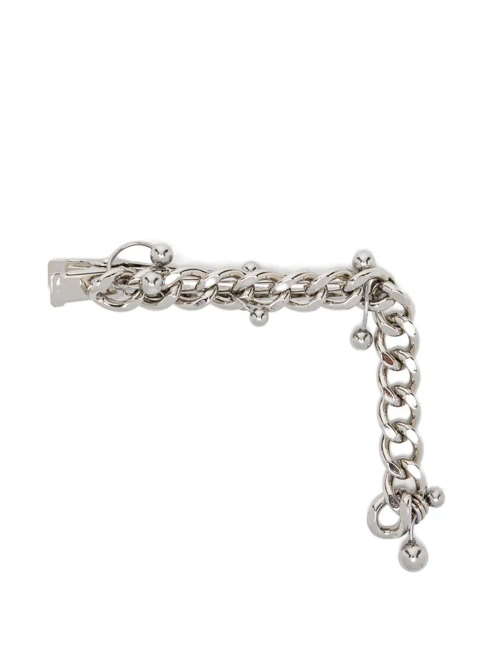 Yohji Yamamoto Chain Ball Hair Clip In Metallic