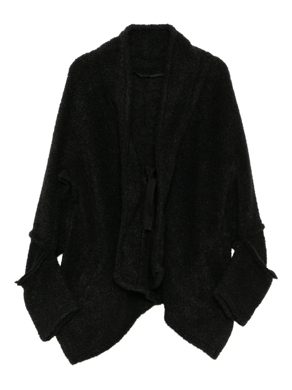 Limi Feu loop inlay frilled collar jacket | Black | Image 1