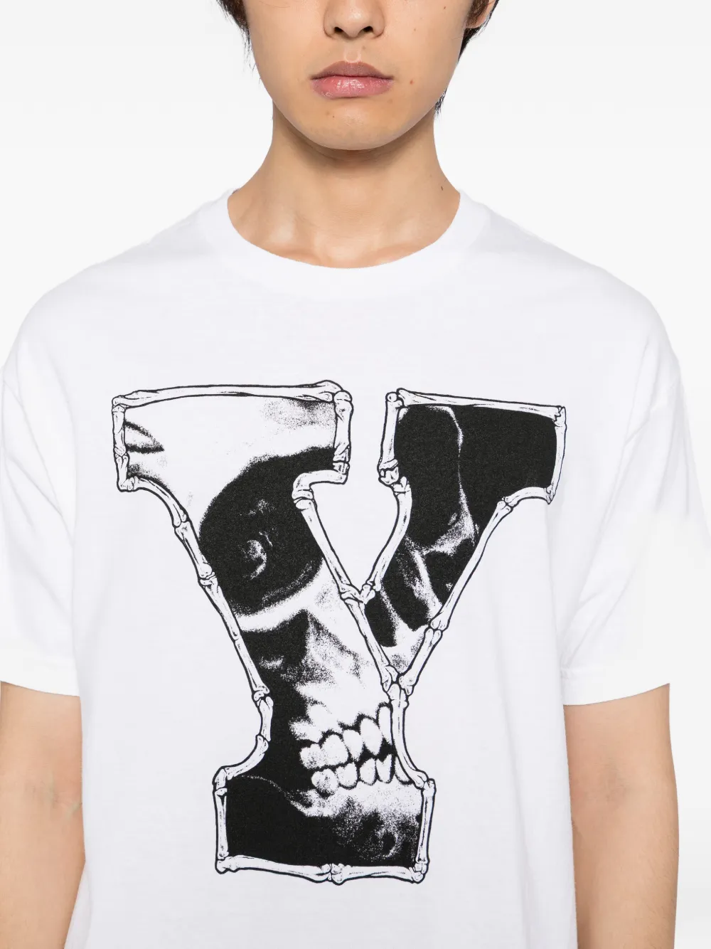 Yohji Yamamoto T-shirt met print Wit