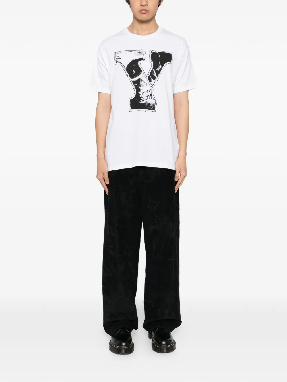 Yohji Yamamoto T-shirt met print - Wit