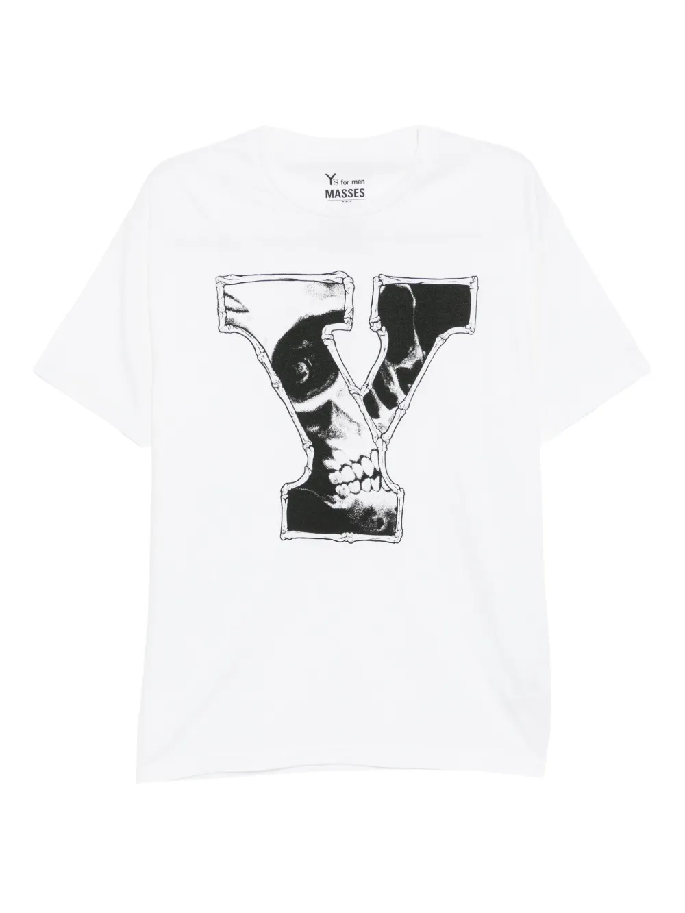 Yohji Yamamoto graphic print cotton T-shirt | White | Image 1