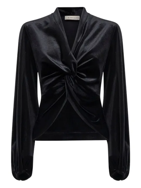Blanca Vita knot-detailed top