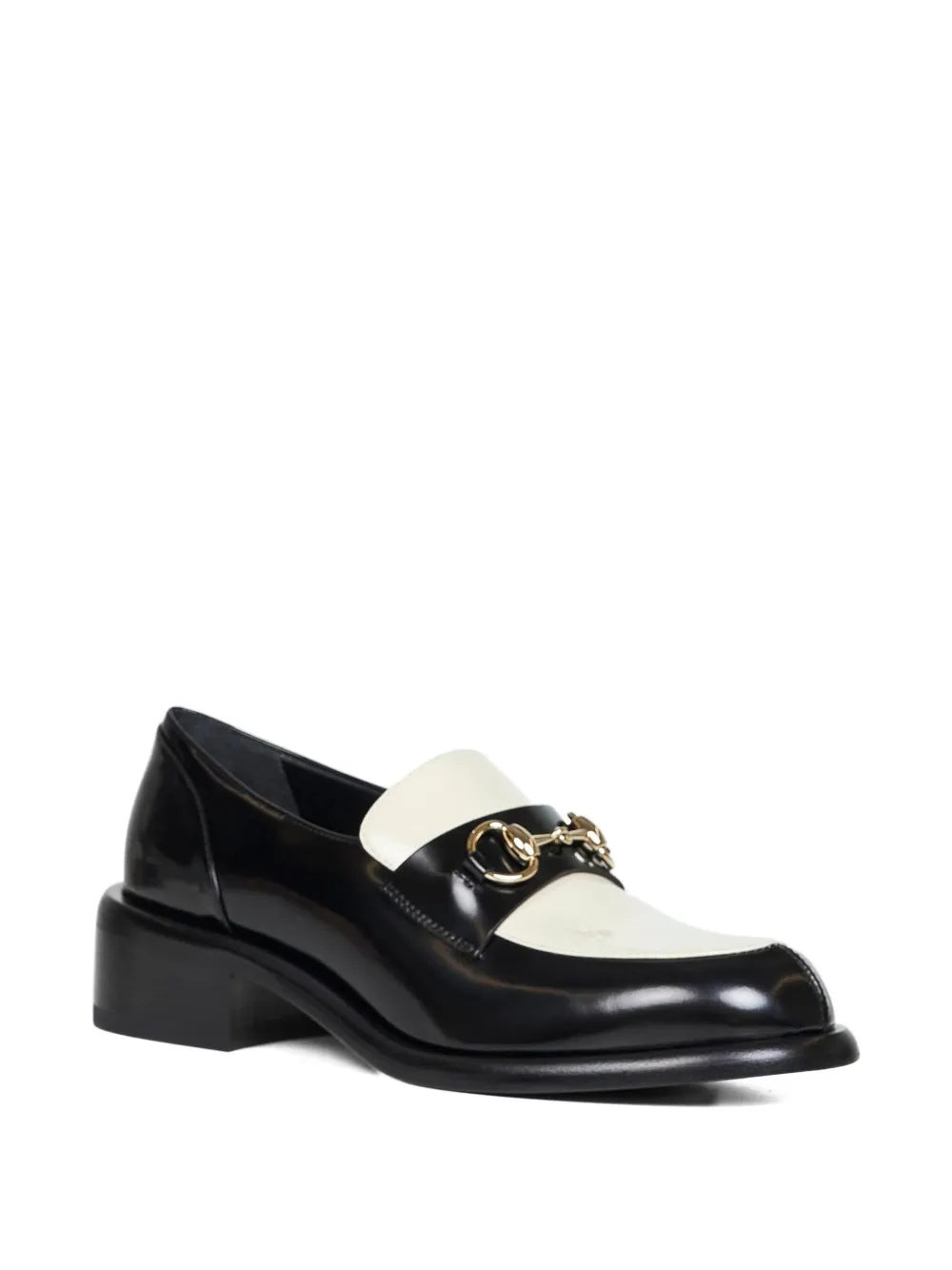 Gucci 35mm Horsebit almond-toe loafers - Zwart