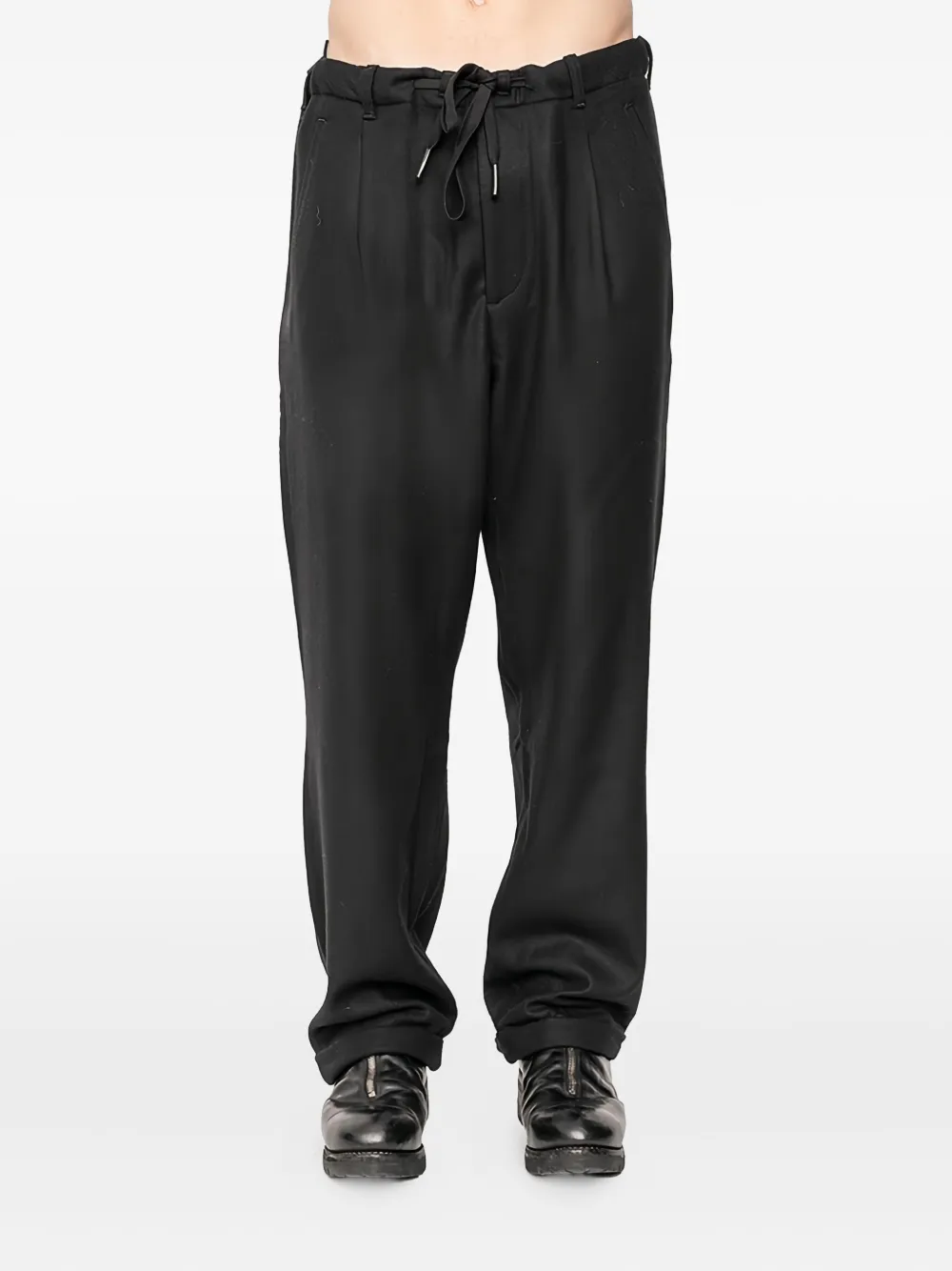 Andrea Ya'aqov drawstring-waist trousers - Zwart