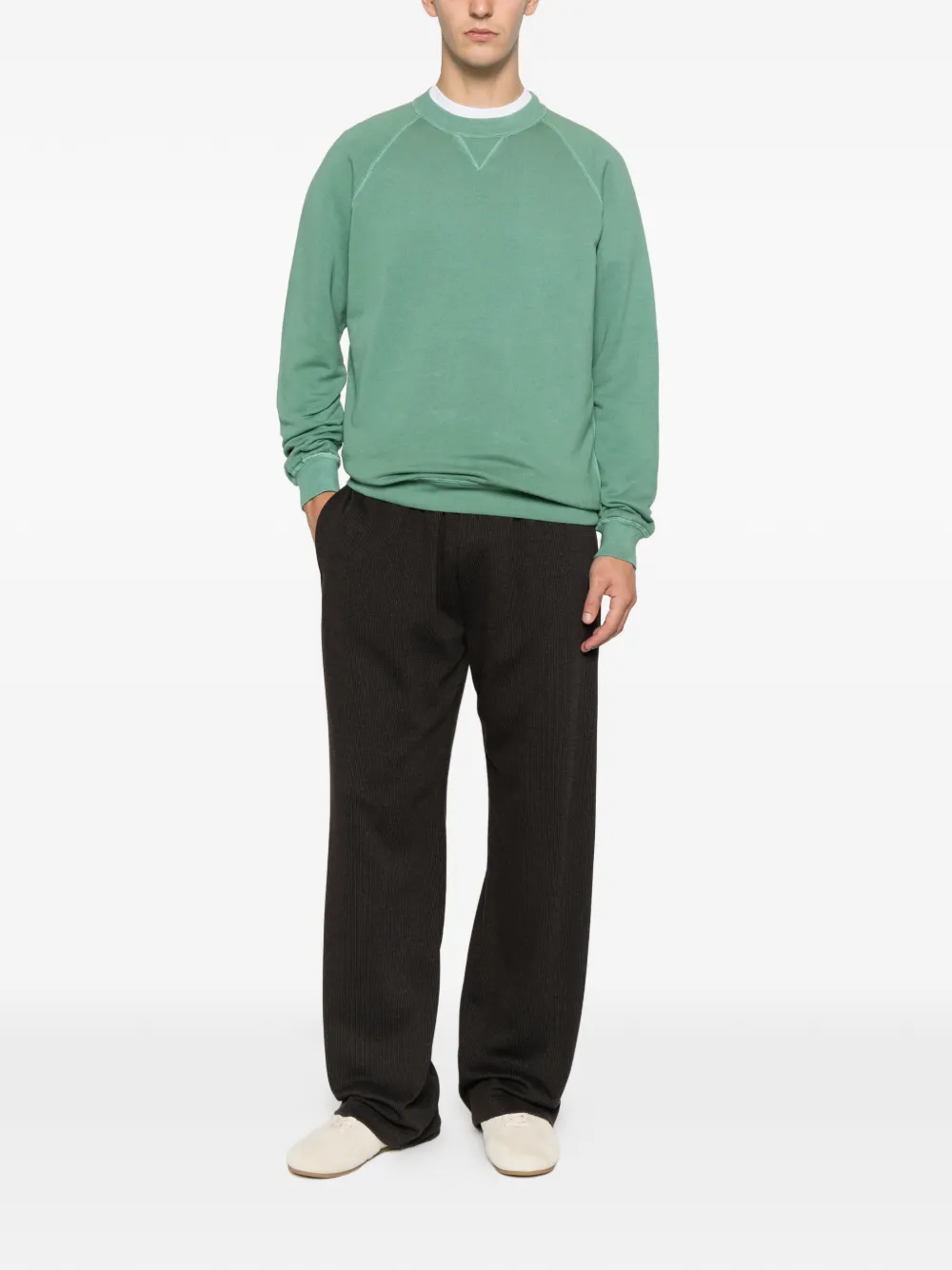 Filippo De Laurentiis raglan-sleeve crew-neck sweatshirt - Groen