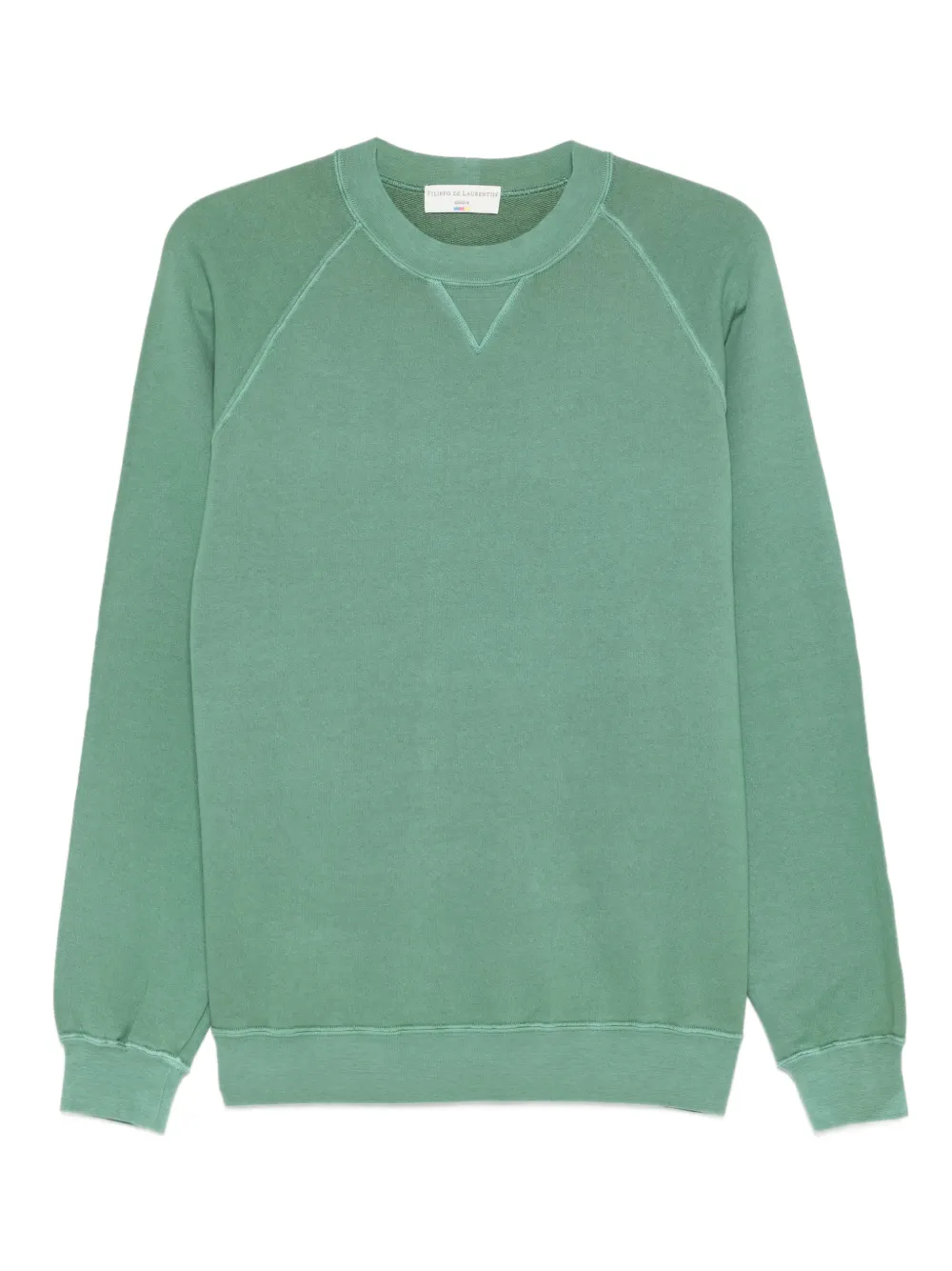 Filippo De Laurentiis raglan-sleeve crew-neck sweatshirt | Green | Image 1