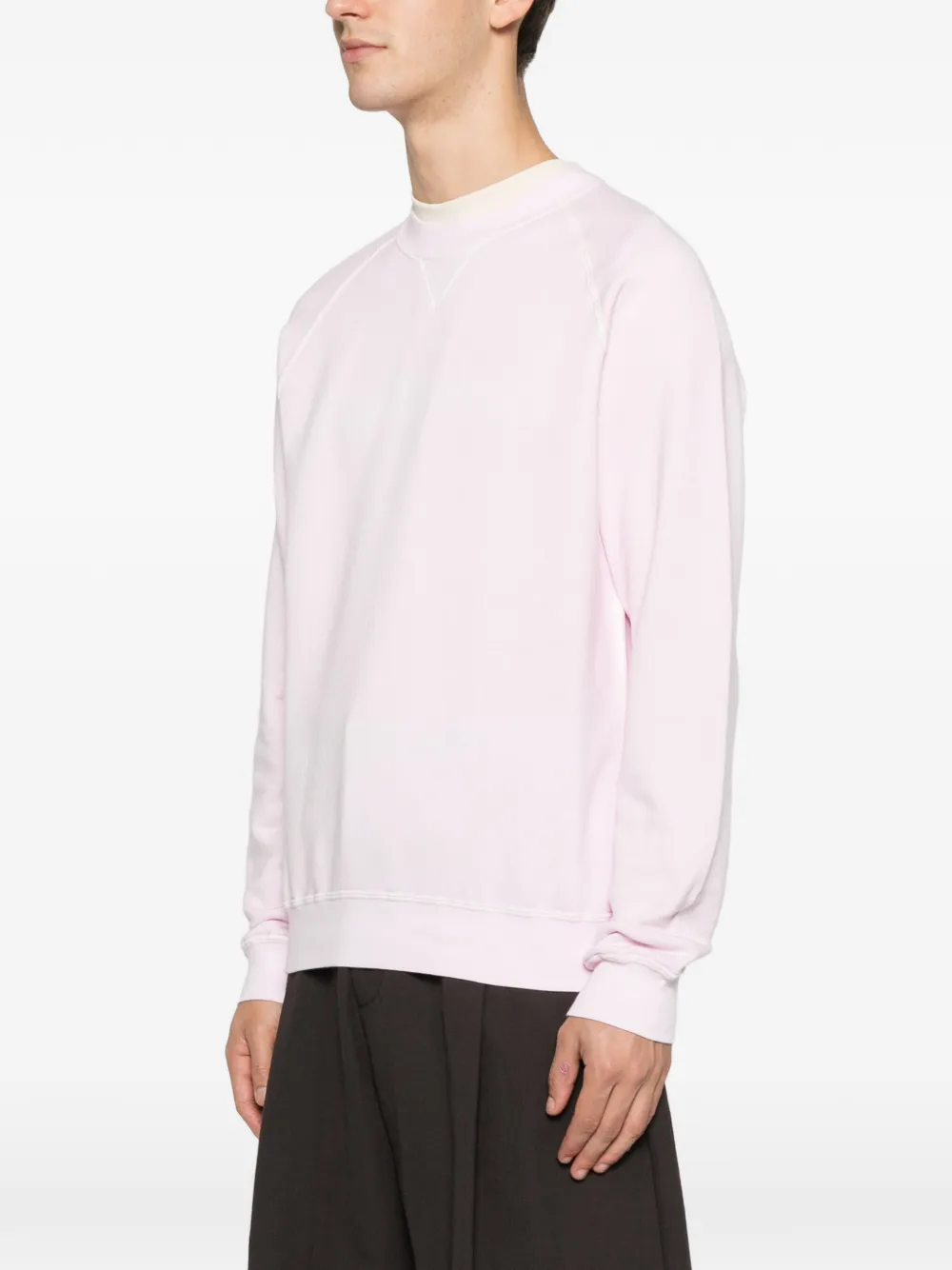 Filippo De Laurentiis Raglan-sleeve Crew-neck Sweatshirt In Pink